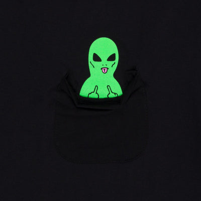 RIPNDIP Camiseta Lord Alien con bolsillo - Negro