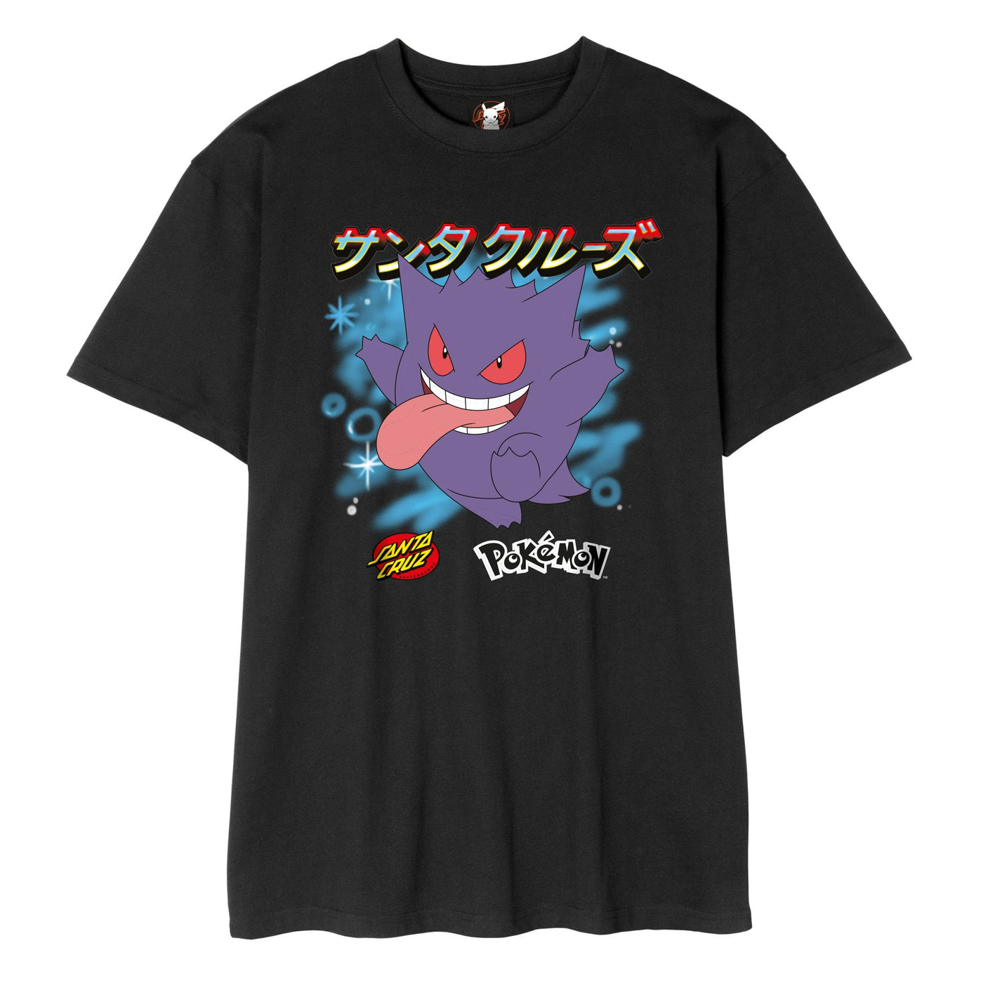 Camiseta Santa Cruz X Pokémon Fantasma Tipo 3 - Negro