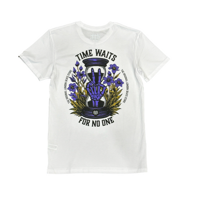 Slick's Skate Store Time Waits T-Shirt - White