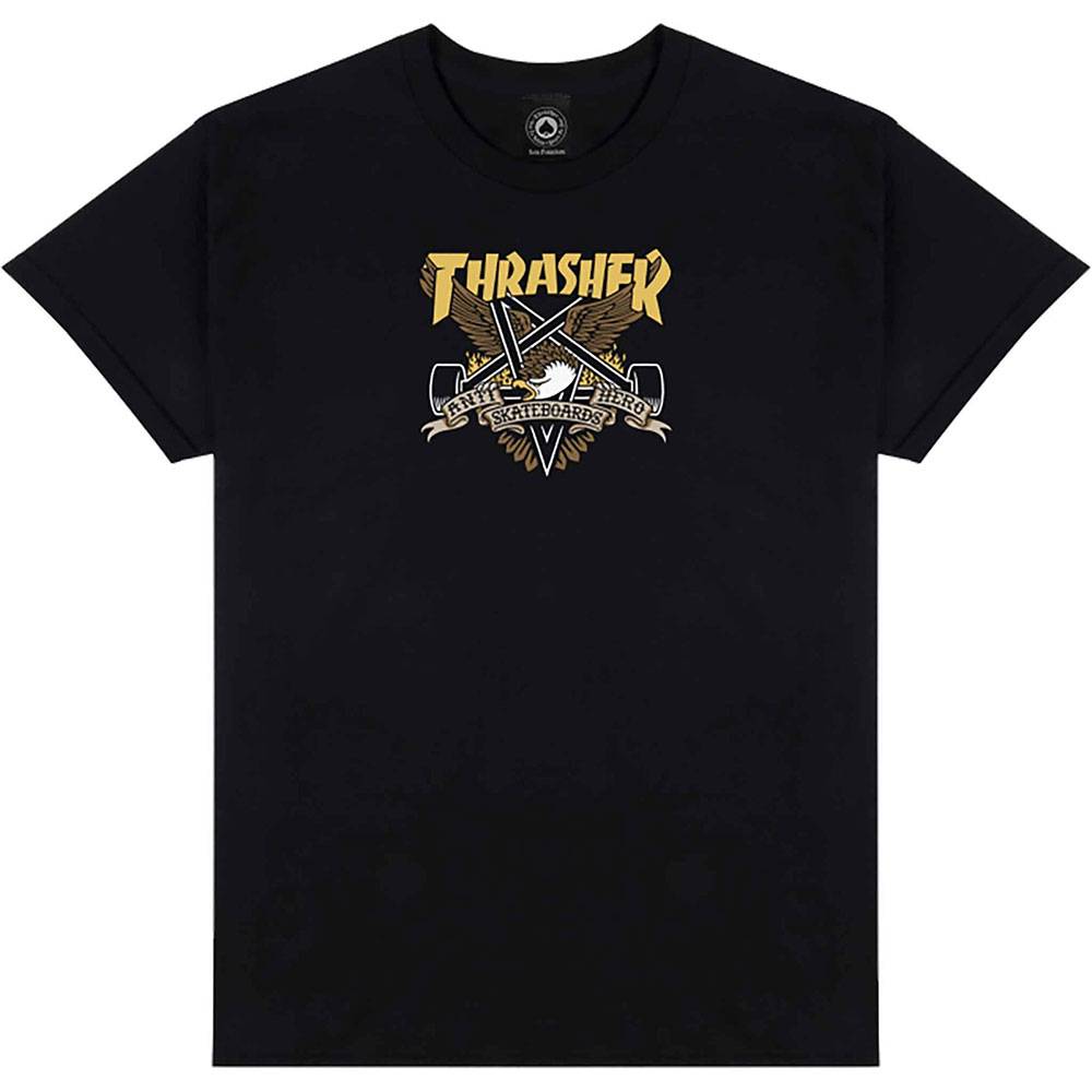 Thrasher X Antihero Eaglegram T-Shirt - Black