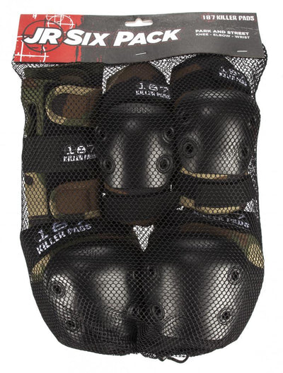 187 Killer Pads Junior Six Pack - Camouflage