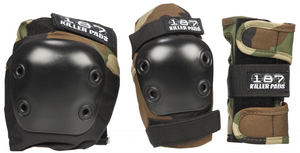 187 Killer Pads Junior Six Pack - Camo – Slick's Skate Store