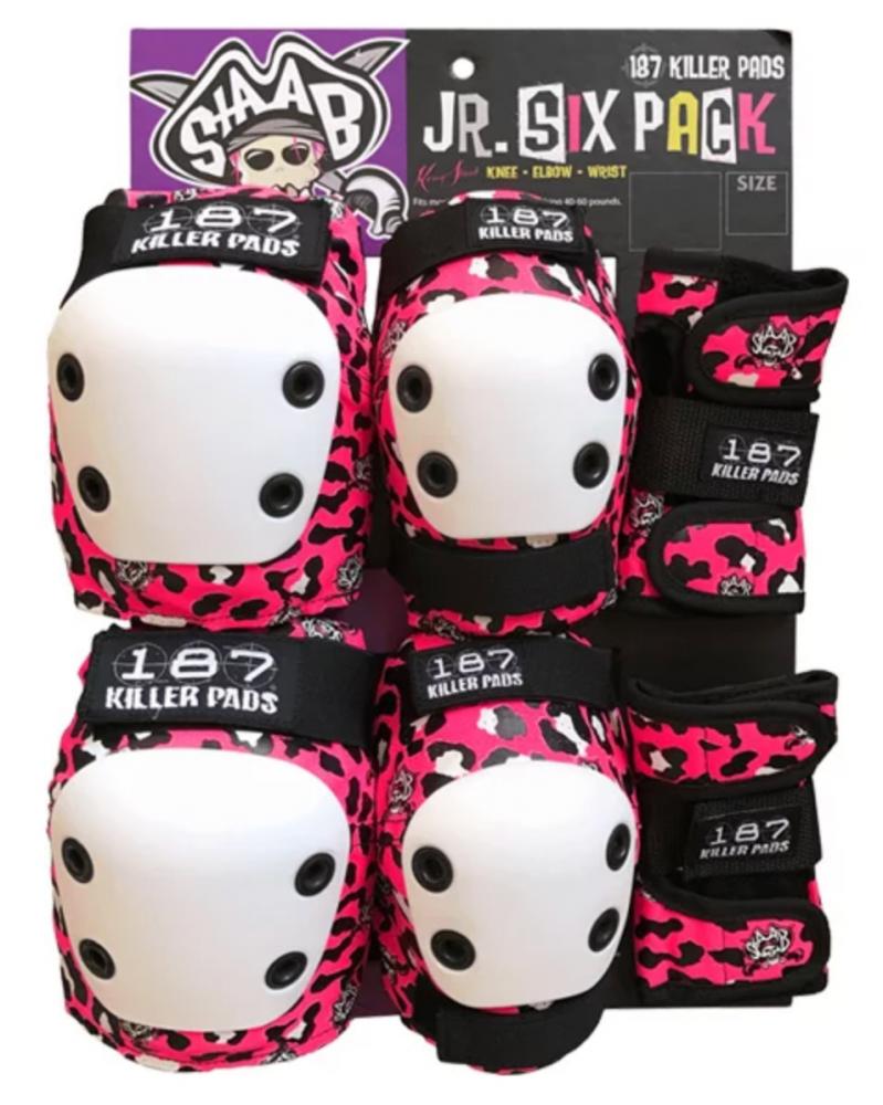 187 Killer Pads Junior Six Pack - Staab Pink