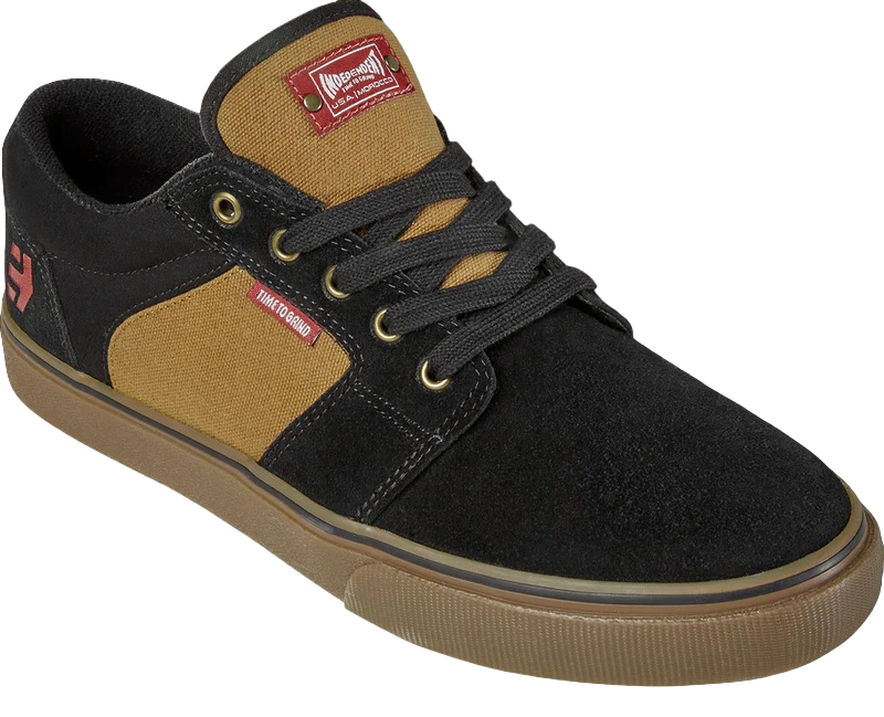 Etnies Barge LS X Indy Skate Shoes - Black/Brown