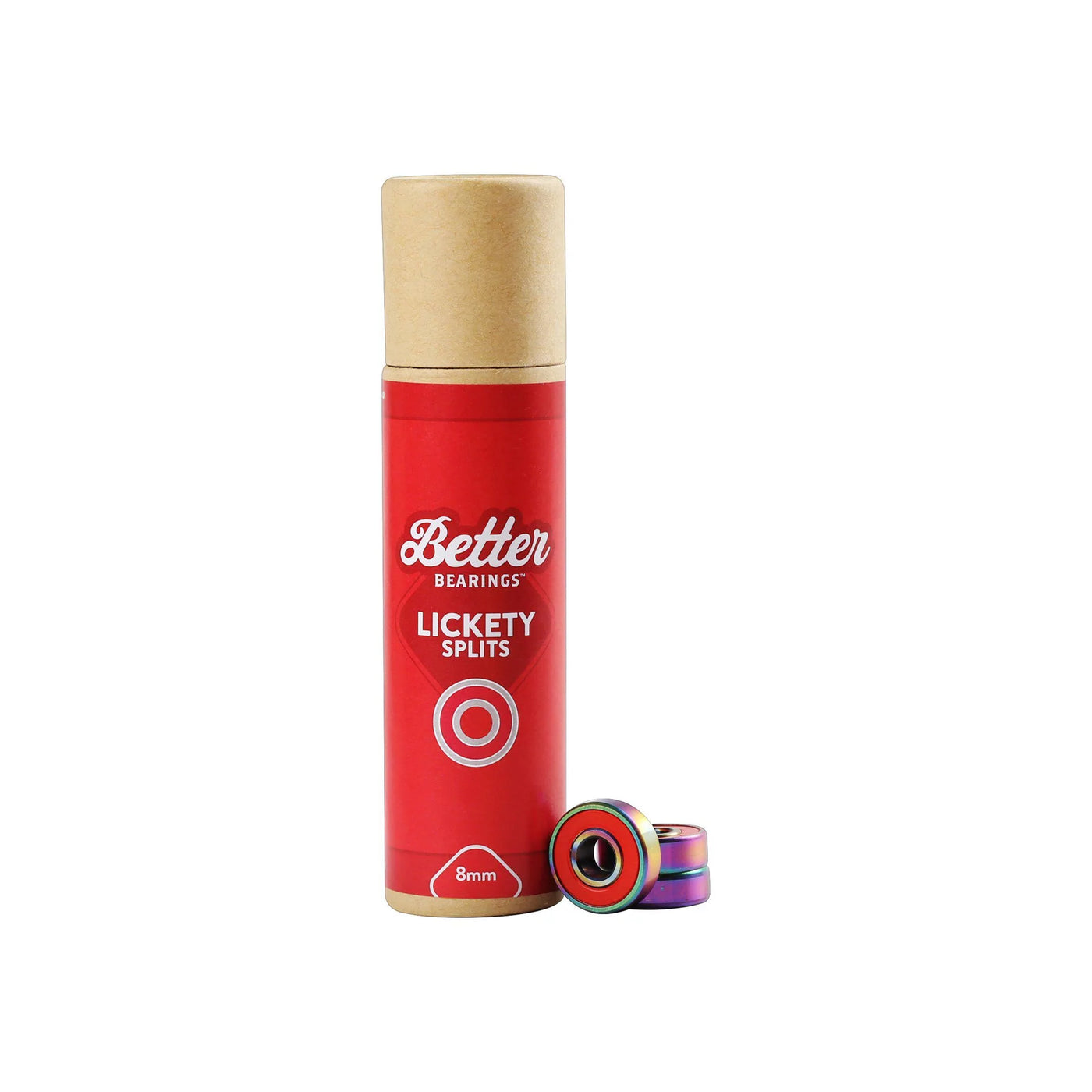 Better Bearings Lickety Splits 8mm - Red Set of 16