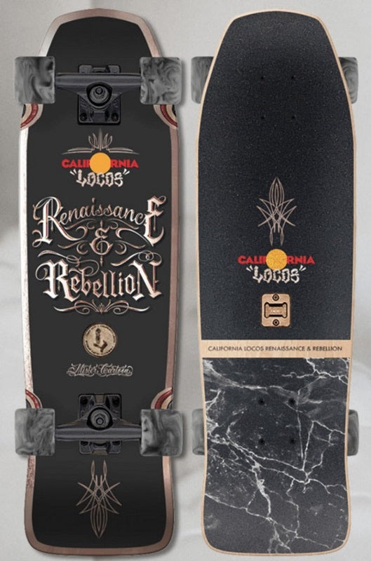 California Locos X Mister Cartoon Limited Edition Renaissance & Rebellion Cruiser Skateboard - 29"