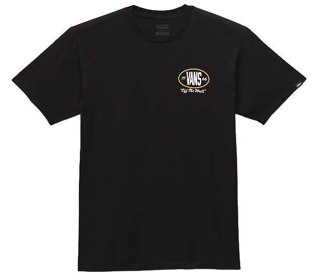 Camiseta Vans Team Player Checkerboard - Negro/Oro viejo 