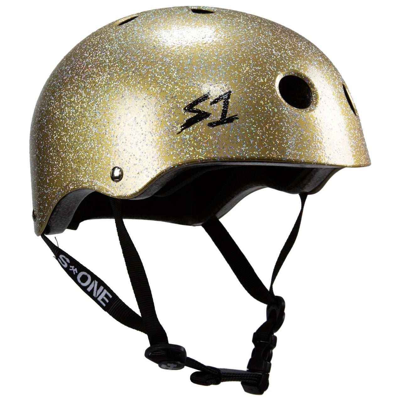 S1 Lifer Helmet - Double Gold Glitter