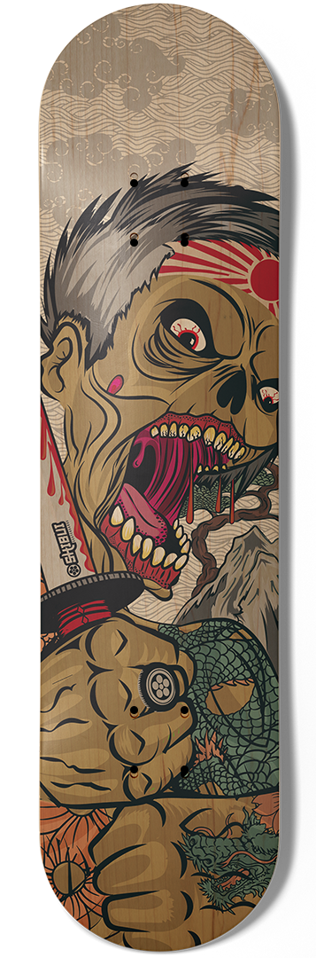 Shibui Zombie Yakuza Skateboard Deck - 8.25"