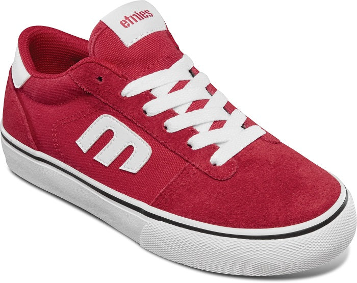 Etnies Calli-Vulc Kids Skate Shoes - Red/White/Gum