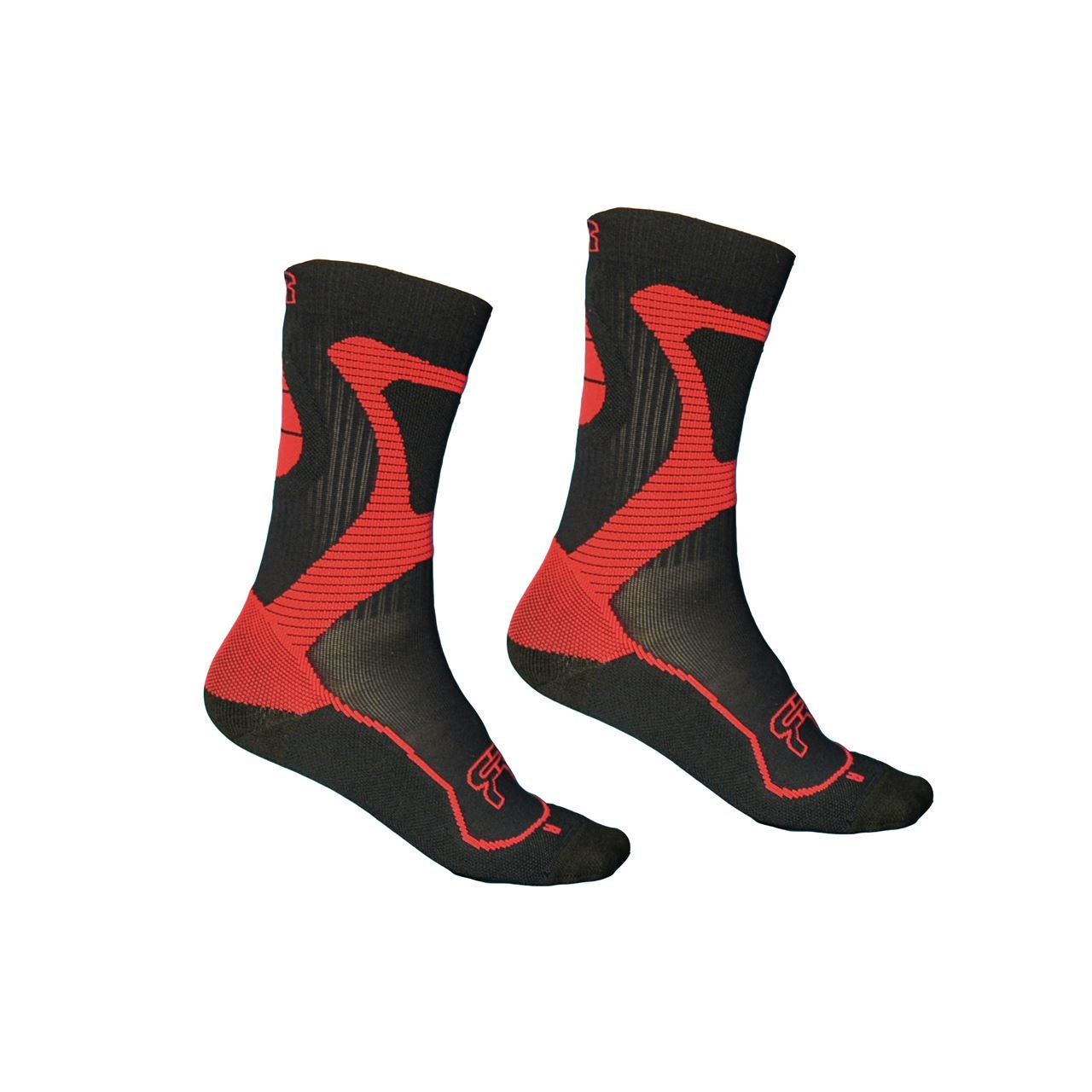 FR Nano Sports Socks - Black/Red