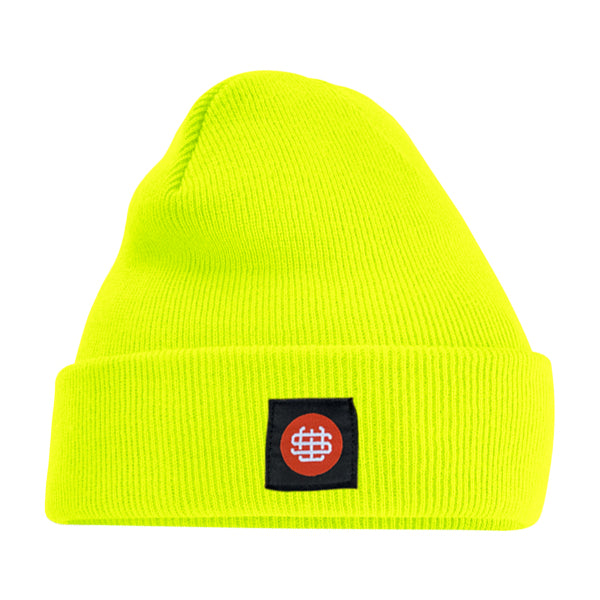 Slick's Monogram Beanie - Fluorescent Yellow
