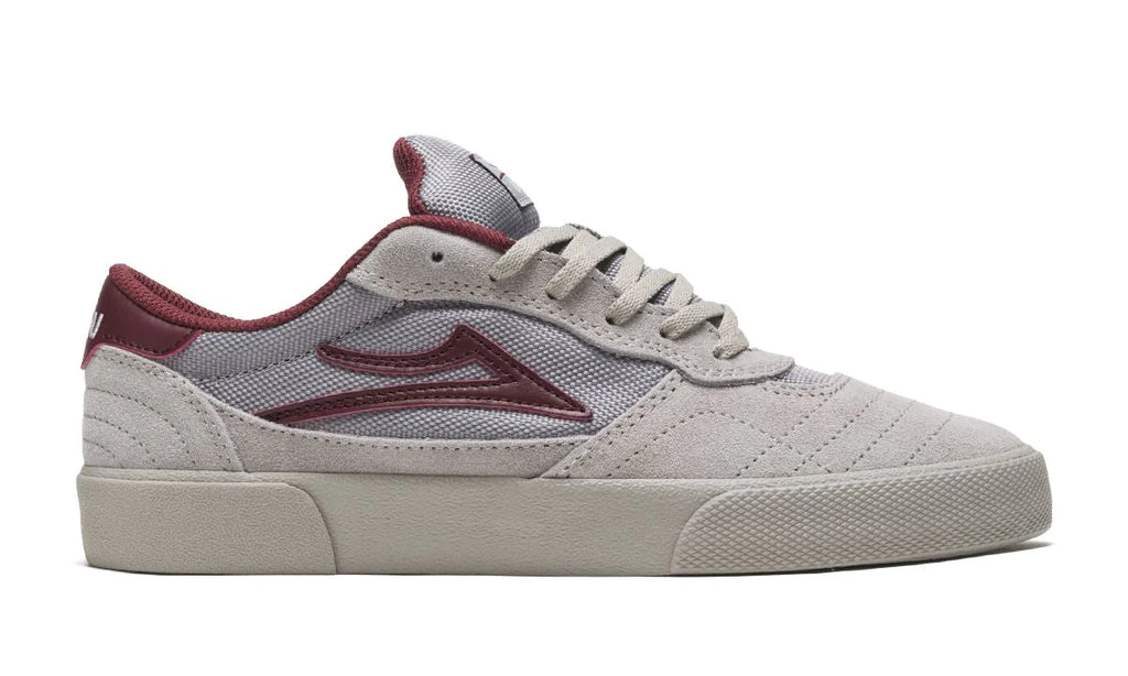 Lakai Cambridge Skate Shoes Grey/Burgundy – Slick's Skate Store