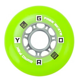 Gyro F2R Inline Skates Wheels - Green Set of 4