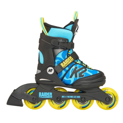 K2 Raider Pro Adjustable Size Inline Skates - Blue/Yellow