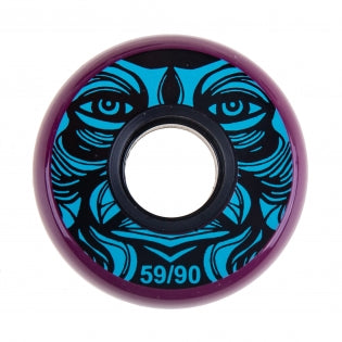 Kaltik Face Purple Wheels 59mm 90a - Set of 4