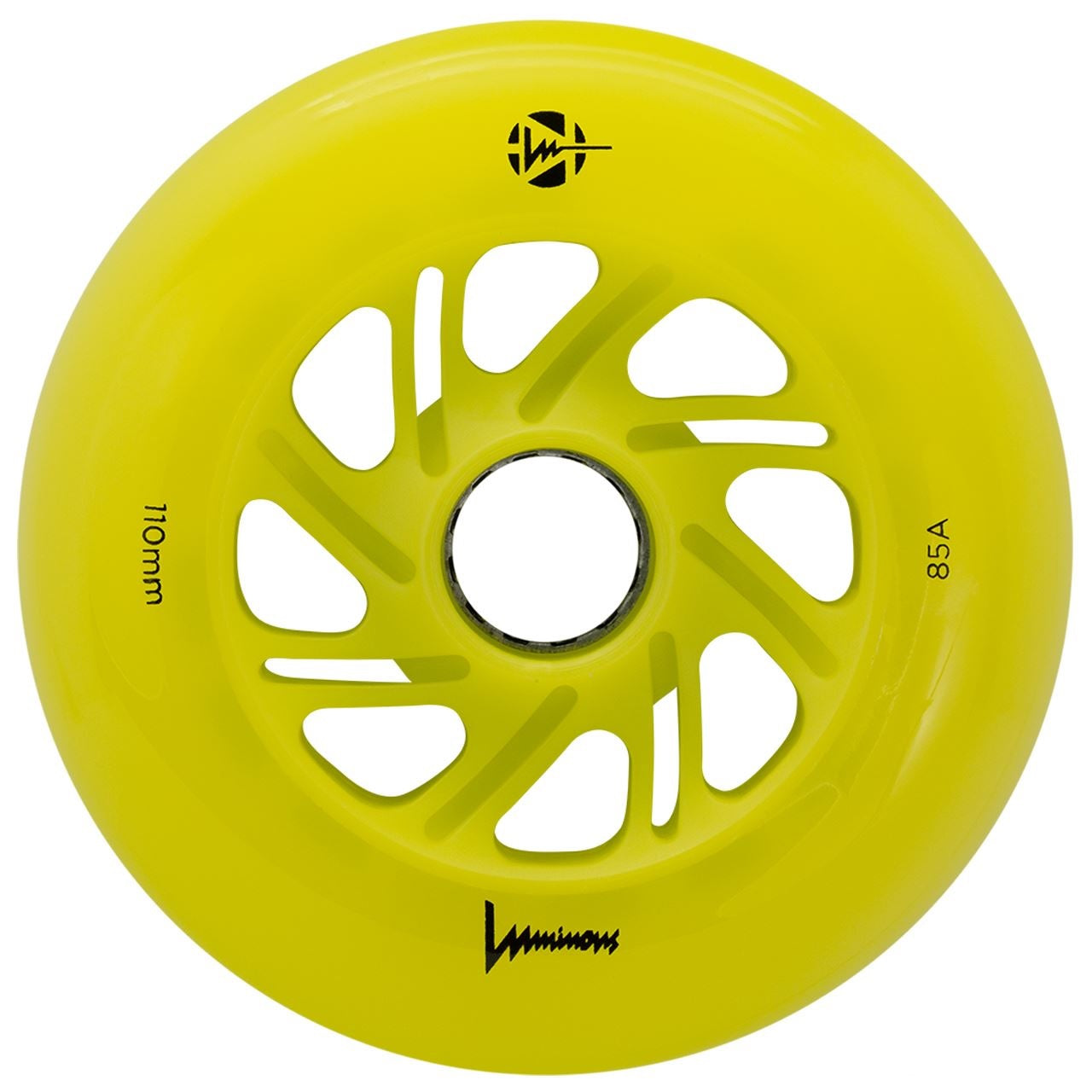 Luminous Light Up Inline Skate Wheel Canary 110mm 85a - (Single Unit)