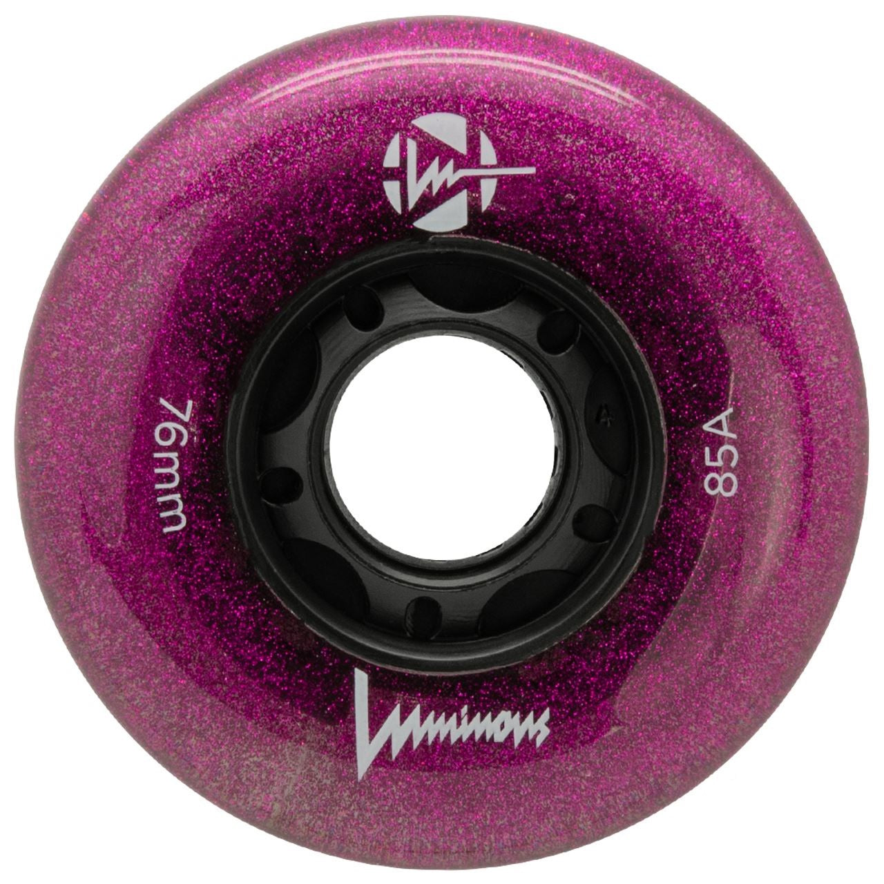 Luminous Light Up Inline Skate Wheels - Purple Haze 4 Pack