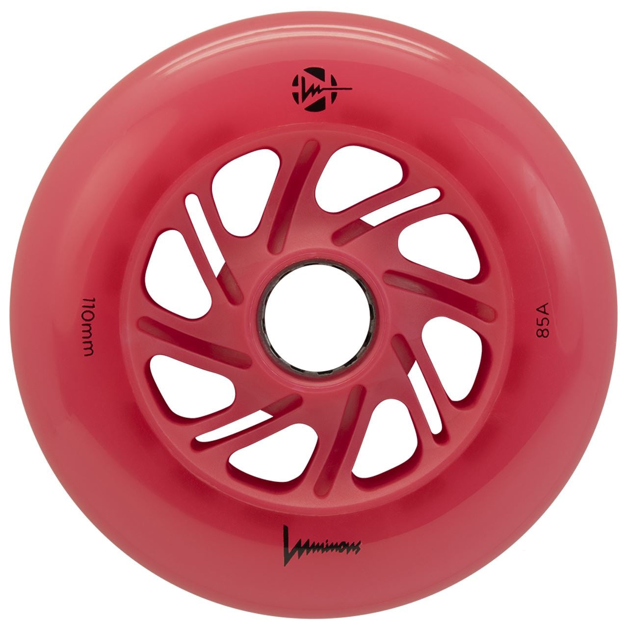 Luminous Light Up Inline Skate Wheel Red 110mm 85a - (Single Unit)