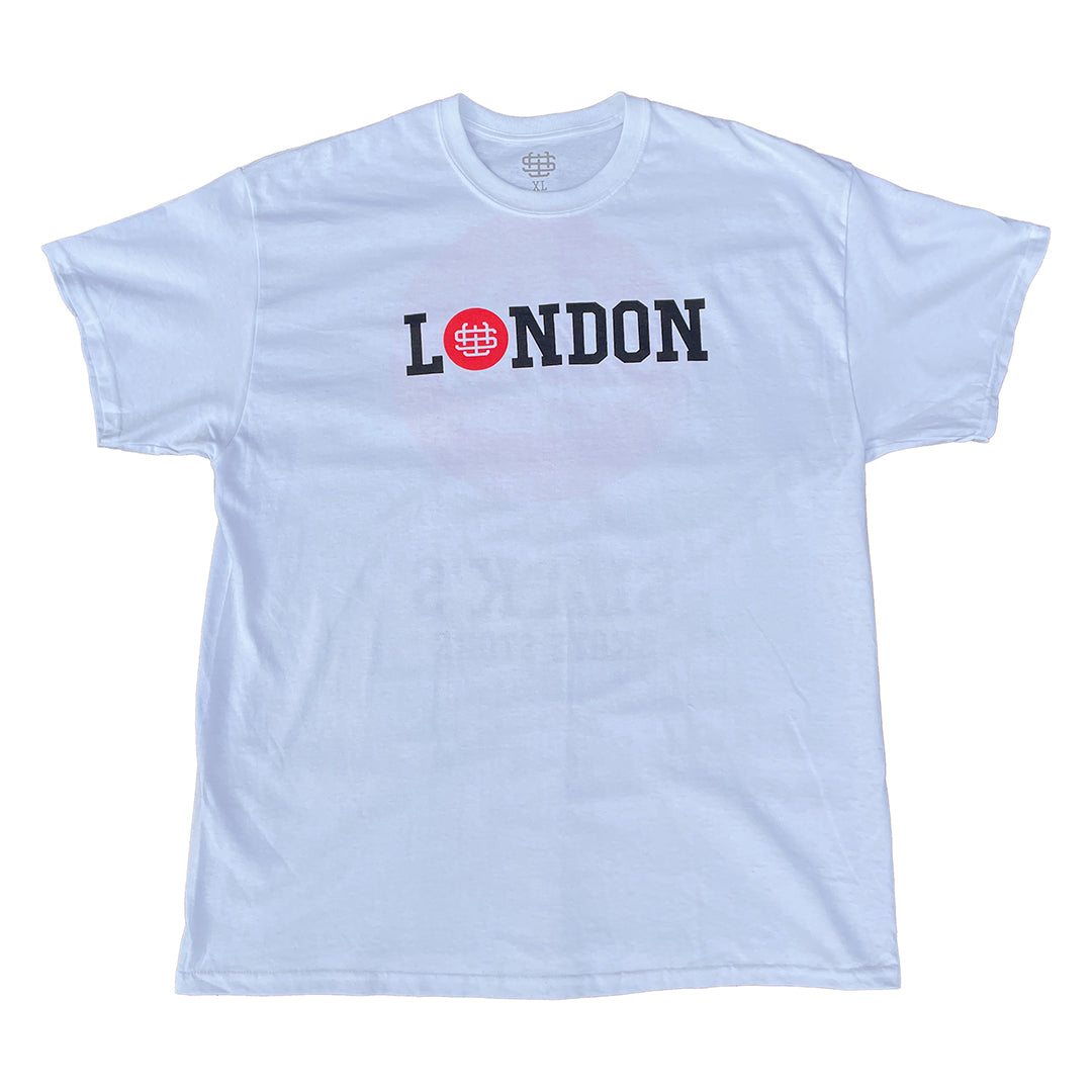 Slicks Skate Store London Monogram T Shirt White