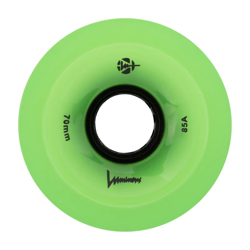 Luminous Light Up Wheels Green Glow 70mm - Set of 4