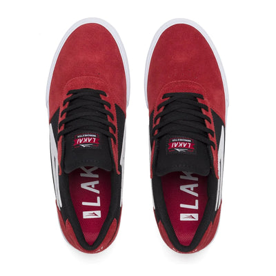Lakai Manchester Skate Shoes - Red/Black