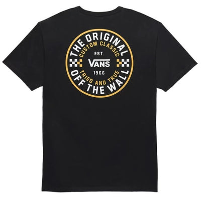 T-shirt à carreaux Vans Off The Wall Circle - Noir 