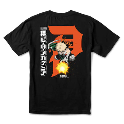 Primitive X My Hero Academia Dirty P Katsuki Bakugo T Shirt - Black