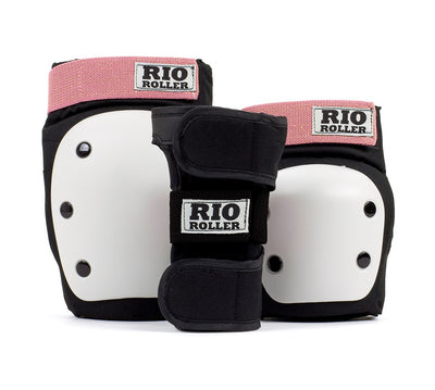 Rio Roller Triple Pad Set - Black/Rose