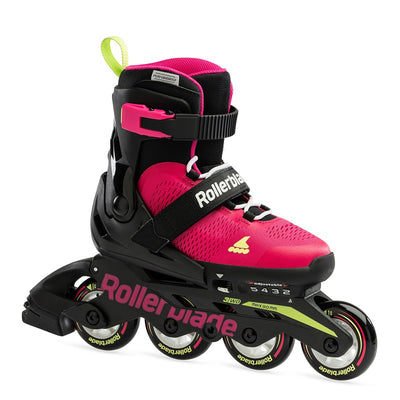 Rollerblade Microblade Adjustable Kids Skates - Pink/Green