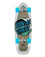 Tabla de skate de surf con corte trasero y puntos ondulados de Santa Cruz - 29,95"