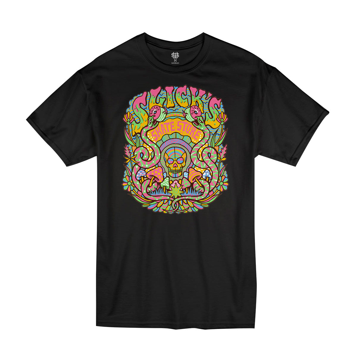 Slick's Skate Store Dia De Muertos Kids T-Shirt - Black