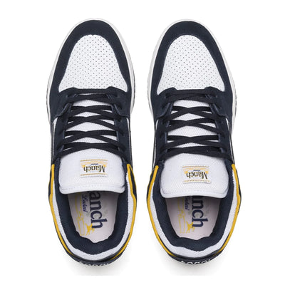 Lakai Telford Low Manch Skate Shoes - Navy/White Suede