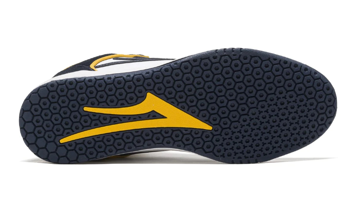 Lakai Telford Low Manch Skate Shoes - Navy/White Suede