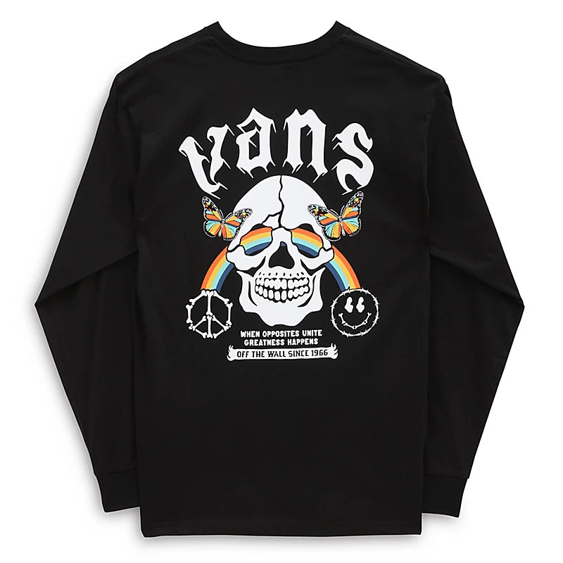 Vans Opposites Unite Long Sleeve T Shirt - Black