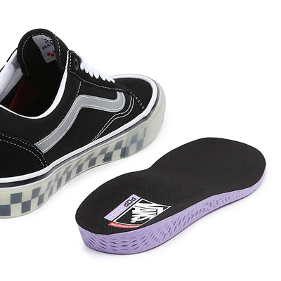 Chaussures de skate en caoutchouc translucide Vans Skate Old Skool - Noir 