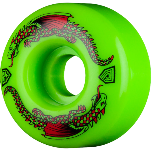 Powell Peralta Dragon Formula Green V1 Skateboard Wheels - 54mm 93a