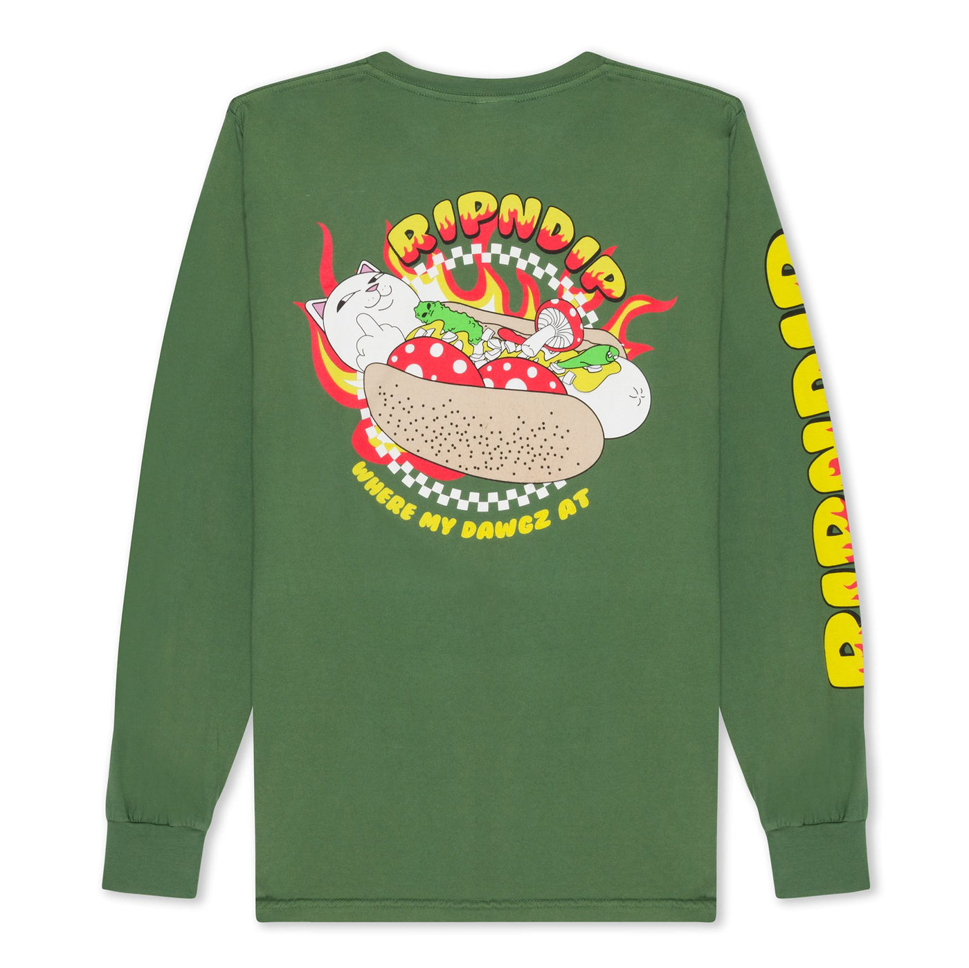 RIPNDIP Glizzy Manches Longues - Olive