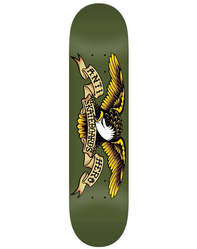 Anti Hero Classic Eagle Green Skateboard Deck - 8.38"