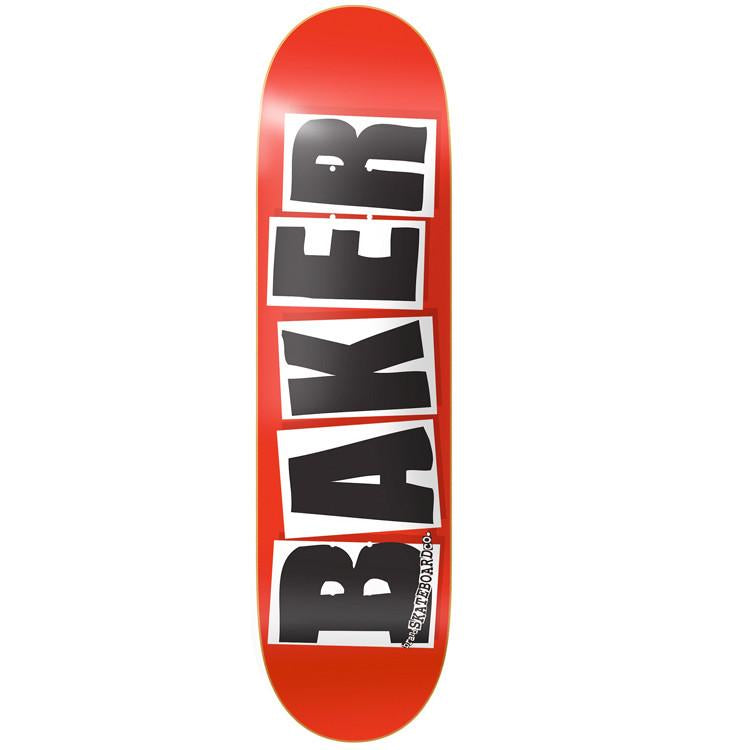 Tabla de skate negra con logotipo de la marca Baker - 8,475"