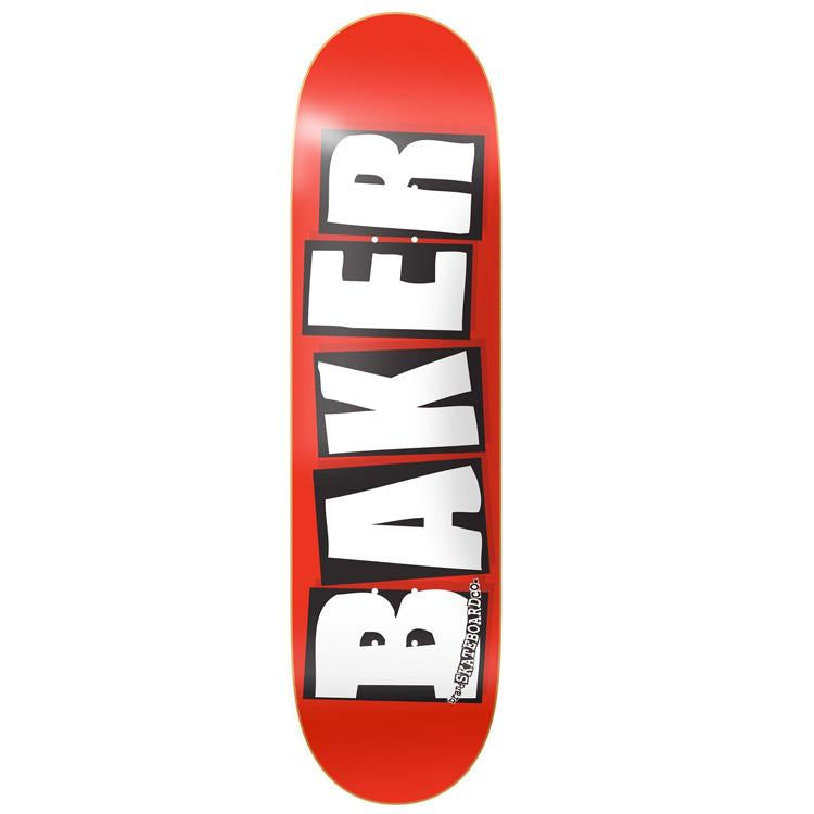 Tabla de skate blanca con logotipo de la marca Baker - 7,5"