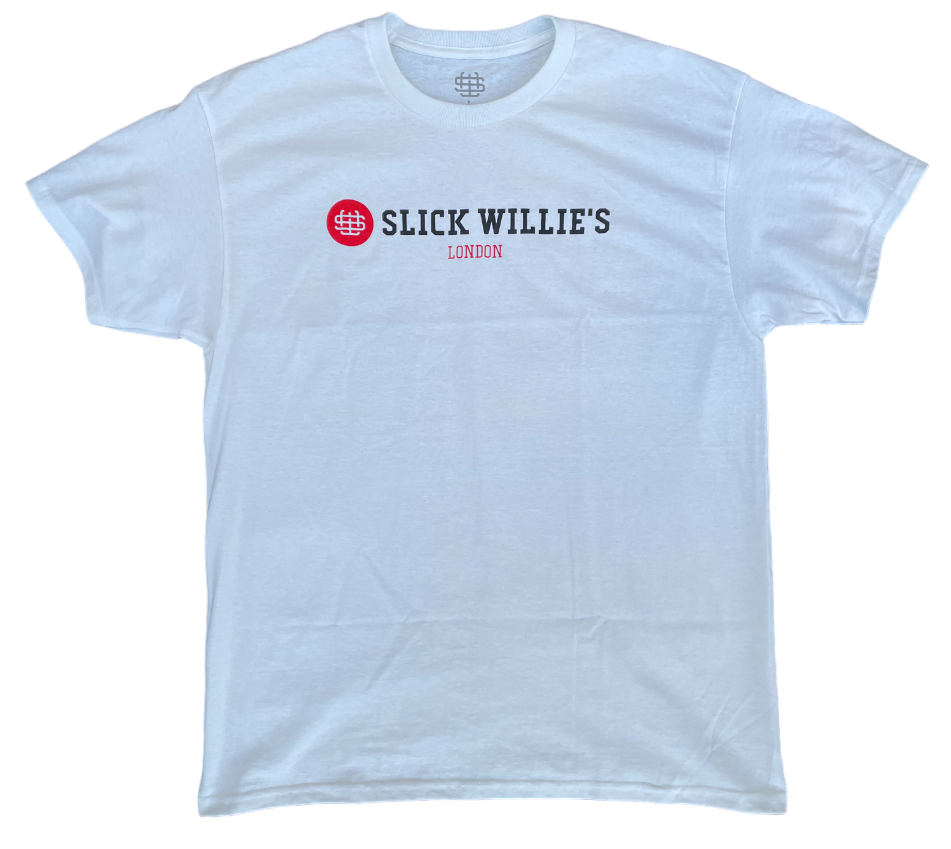 Slick Willie's Bar Logo T Shirt - White