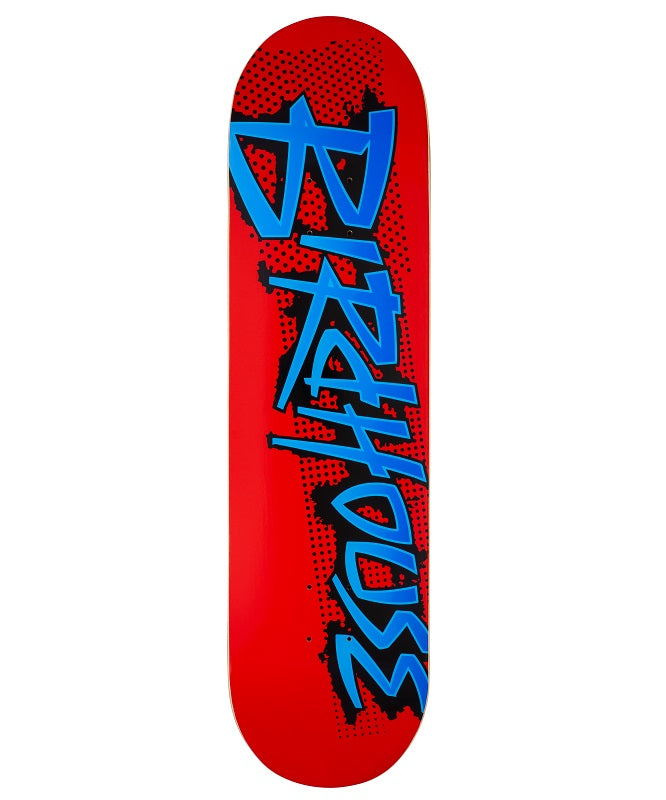 Planche de Skateboard Birdhouse Splatter Logo Rouge - 8,25"