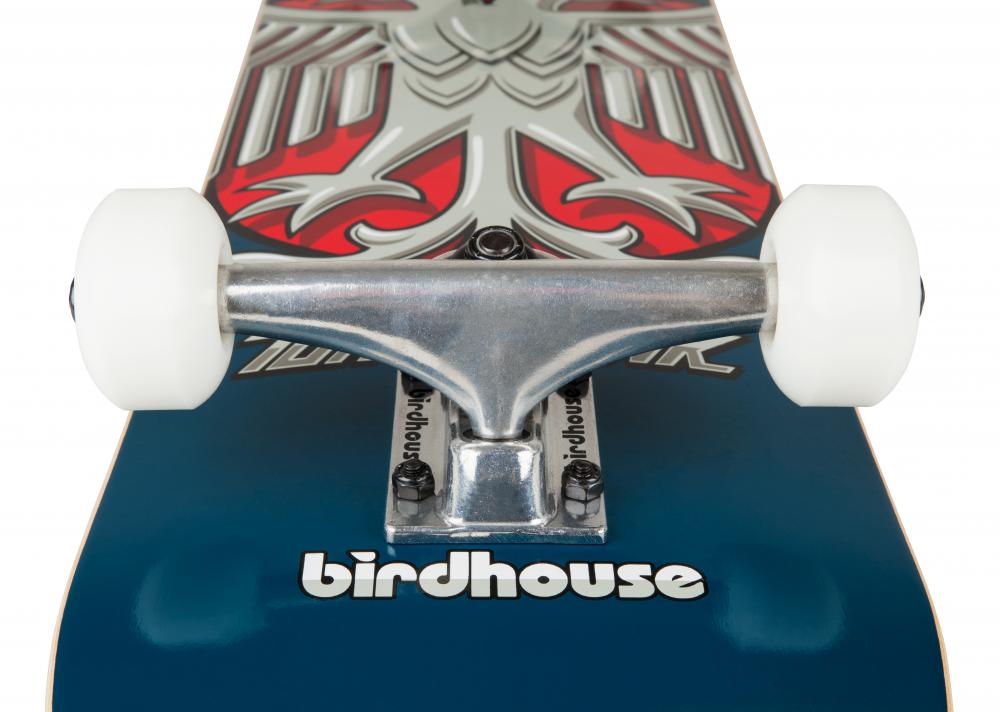 Birdhouse Stage 1 Hawk Shield Blue Skateboard - 8.0"