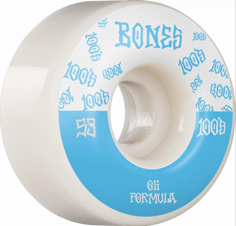 Bones 100's #13 V4 Wide Skateboard Wheels - 53mm