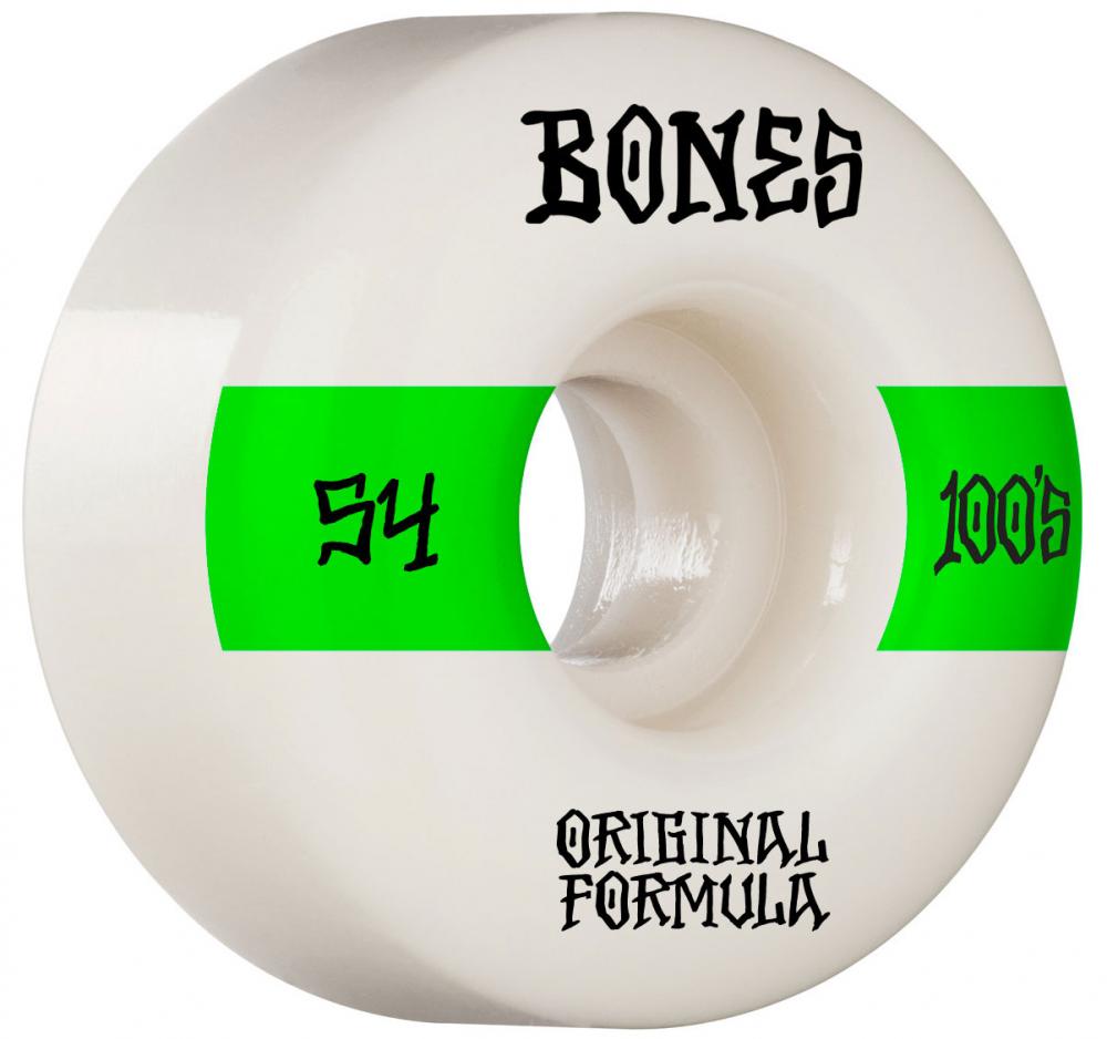 Roues de skateboard larges Bones 100's #14 V4 - 54 mm
