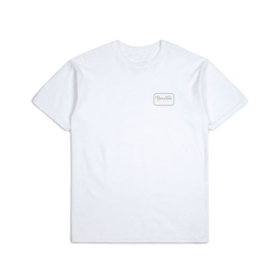 Brixton Grade Standard T Shirt - White/Grey