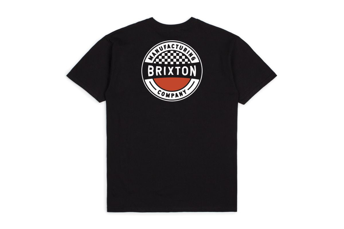 Brixton Terminal Standard T Shirt - Worn Washed Black