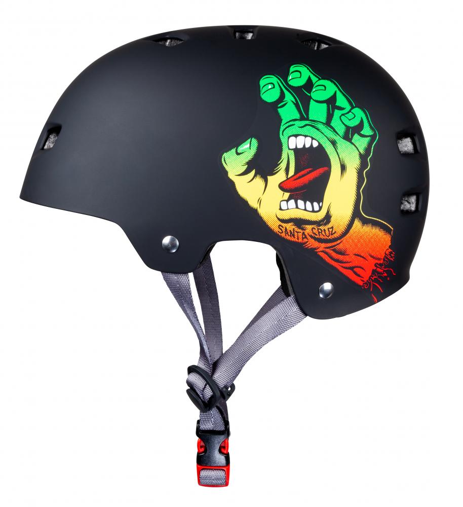 Bullet X Santa Cruz Screaming Hand Helmet - Rasta