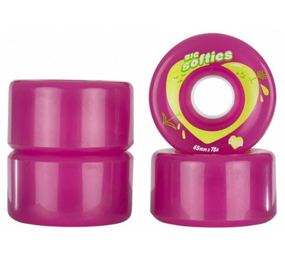 Chaya Big Softies Roller Skate Wheels Pink 65mm 78a - 4 Pack
